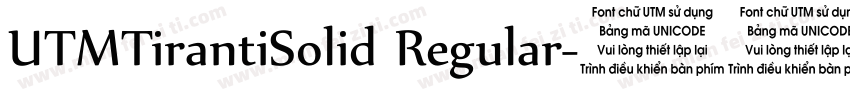 UTMTirantiSolid Regular字体转换